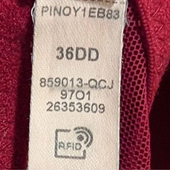 Women Victoria's Secret 36DD Mesh Velvet Padded Push-Up Bra Fuschia EUC - Picture 6 of 12